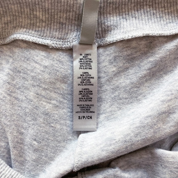 Skims Cotton Jersey Straight Leg Knit Pant in Light Heather Gray - S - Picture 4 of 5